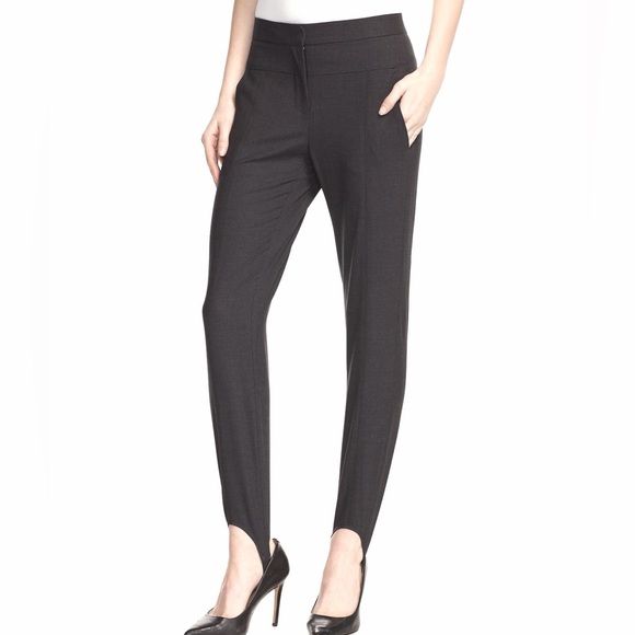 Halston Heritage Pants - Halston Heritage Wool Blend Stirrup Pants